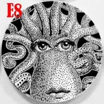 H Отель/бар/домашний декор Простая Современная тарелка Fornasetti тарелки настенные подвесные тарелки декоративные ремесленные тарелки тарелка фоновая тарелка - Цвет: H