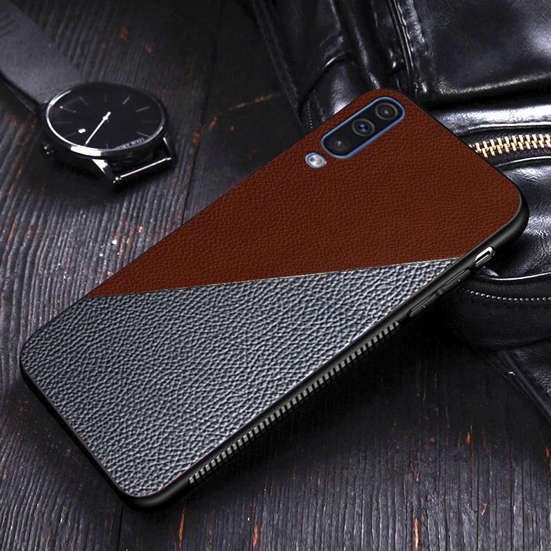 I coque, чехол, чехол, для samsung galaxy A50 A60 A70, персонализированный модный кожаный чехол с узором, силиконовый чехол, Роскошный деловой чехол