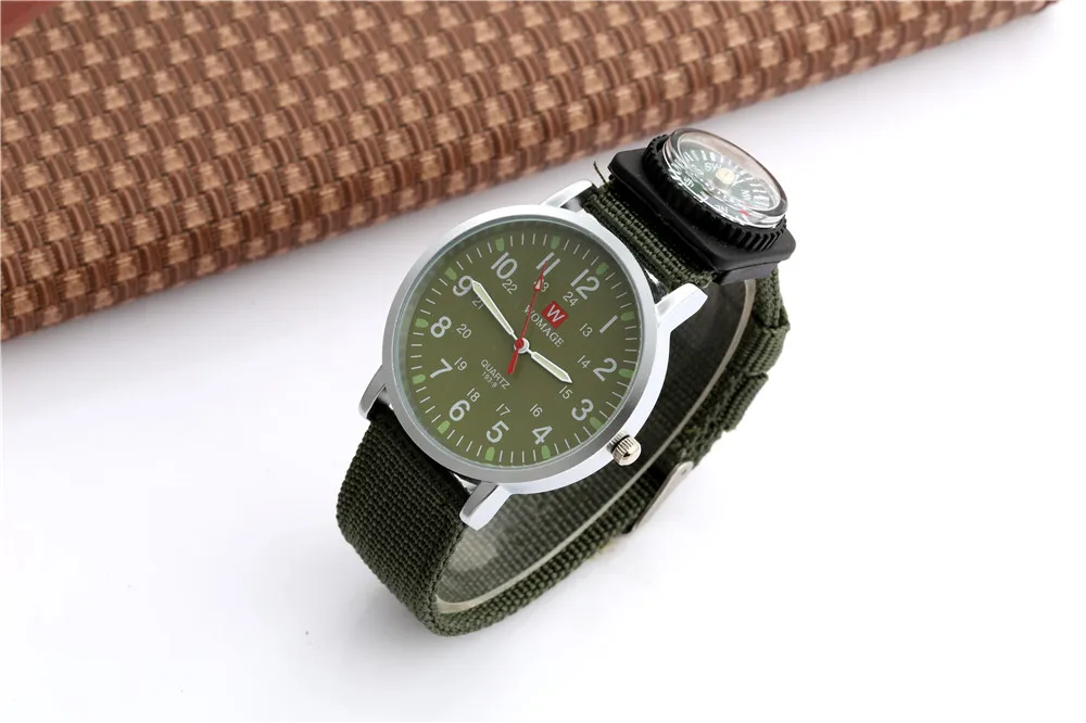 WOMAGE Children Watches Men Boys Fashion Sports Fabric Band Watch Children's Watches Quartz Wristwatches relogio masculino 3