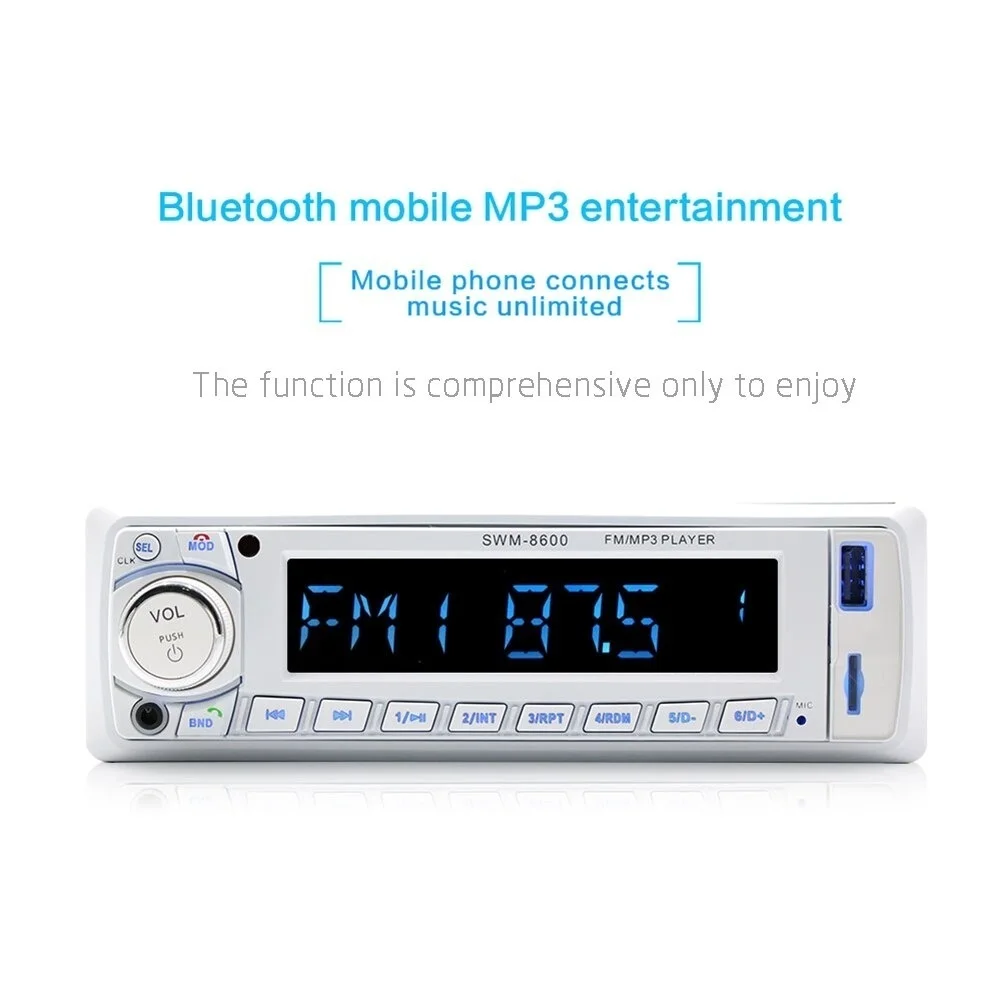 SWM 8600 ЖК экран Автомобильный MP3 плеер Стерео аудио Bluetooth Вызов Подключаемая карта