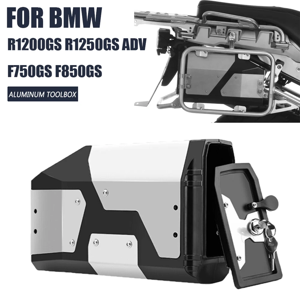 

For BMW R1200GS R1250GS Adventure R 1200 1250 GS R1200 LC ADV F850GS F750GS Aluminum Tool Box Decorative 4.2L Left side Toolbox