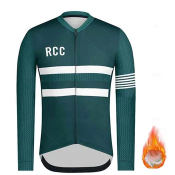Jersey largo de lana térmica para Ciclismo para hombre, abrigo para bicicleta RCC, para invierno, 2020