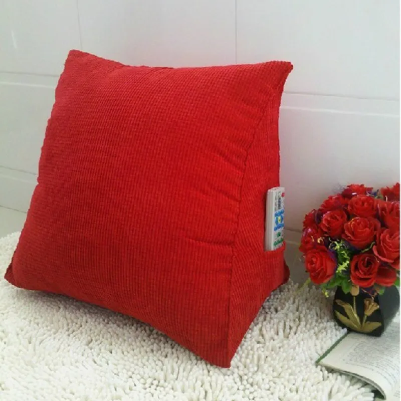 Almohada Triangular/cojines de asiento de coche para dolor de espalda