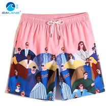 Новинка, пляжные шорты, купальный костюм, мужской купальник, мультяшный дизайн, бегуны, быстросохнущие, для серфинга, трусы, свободные, трусы, сетчатые