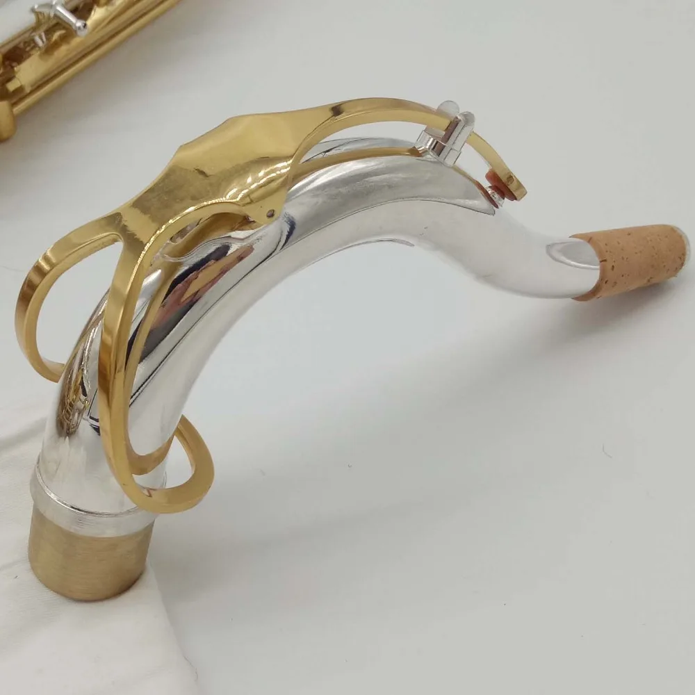 Музыка Fancier клуб тенор саксофон MTS-9937 MAS-WO37 серебрение золотой ключ саксофон мундштук трости шеи музыкальный инструмент