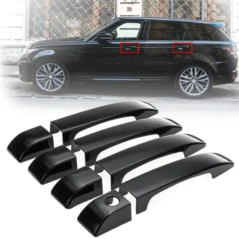 

8 pcs Gloss Black Door Handle Covers Trim For Land Rover Range Vogue L322 2002 2003 2004 2005 2006 2007 2008 2009 2010 2011 2012