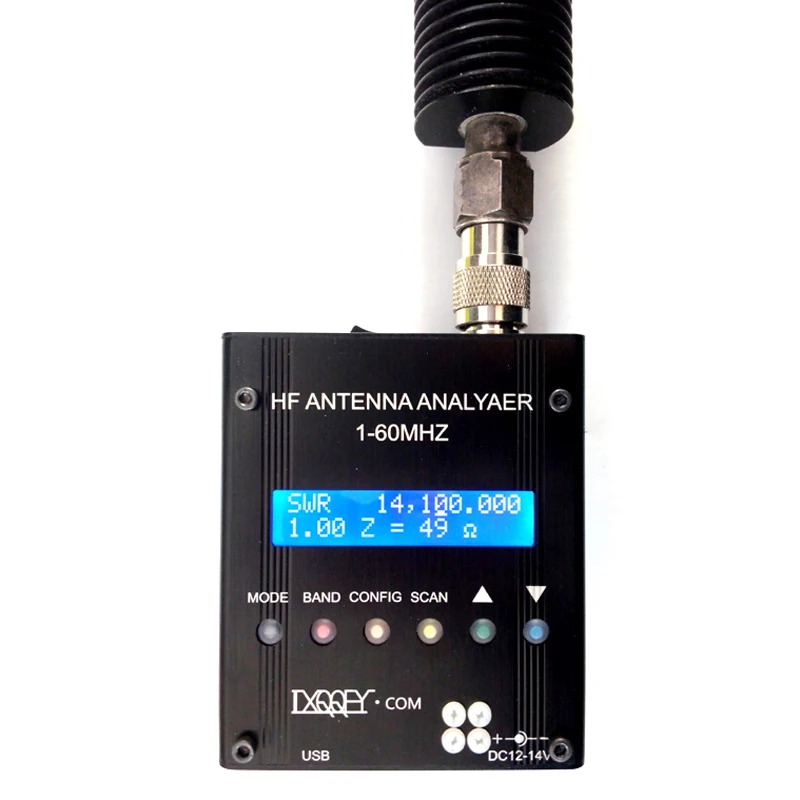 MR300 1-60M Digital Shortwave Antenna Analyzer HF ANT Tester Meter for Ham Radio