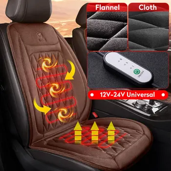 Heated Car Seat Cover 12 24V Universal Car Seat Heater 30 S Fast Heating Pad Thicken