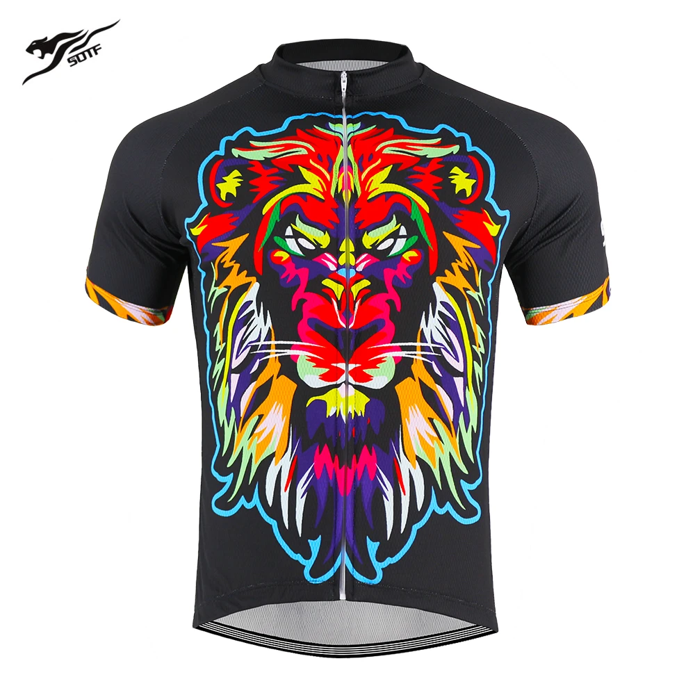 sobras baño alivio SOTF Camiseta de ciclismo Retro Para hombre y mujer, ropa de manga corta  para bicicleta de montaña y carretera, Color León, Verano|Maillot de  ciclismo| - AliExpress