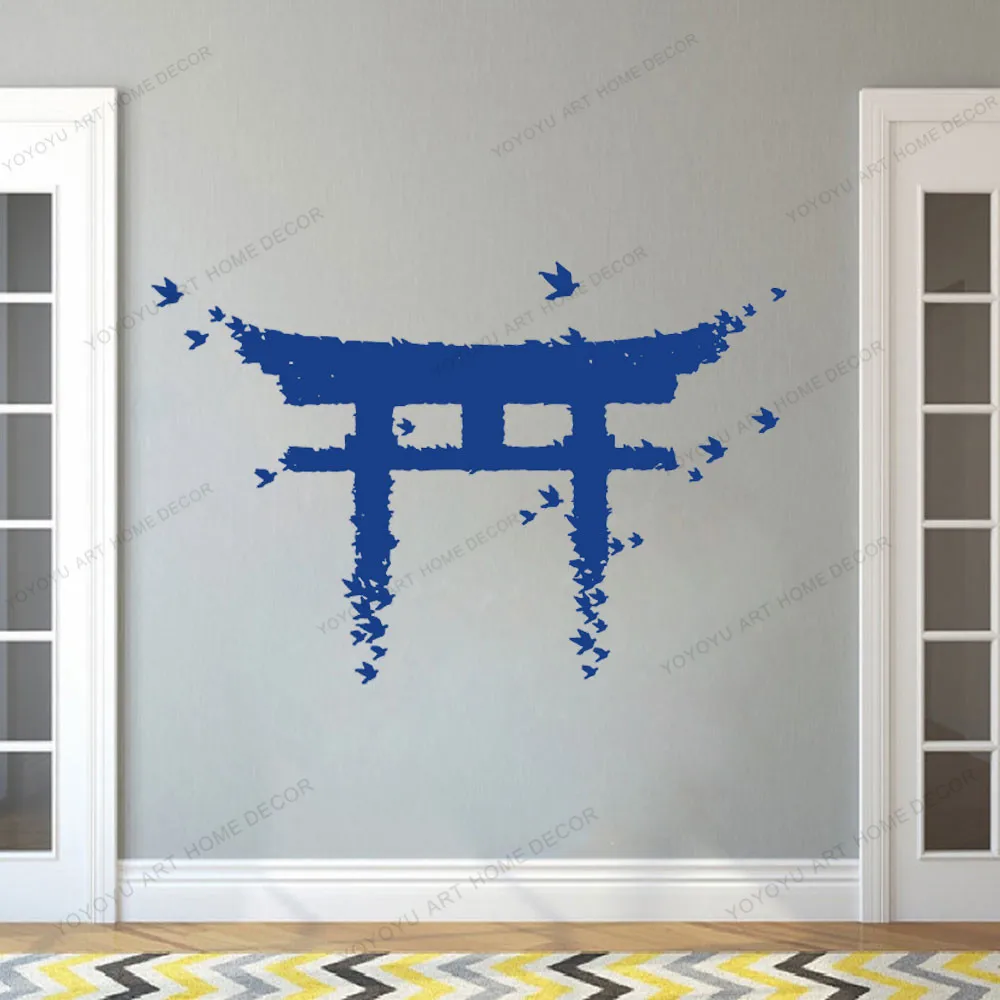 

Torii Japanese Culture Gate Wall Sticker Vinyl Decal Home Decor For Living Room Interior Desgin Removable Mural CX871