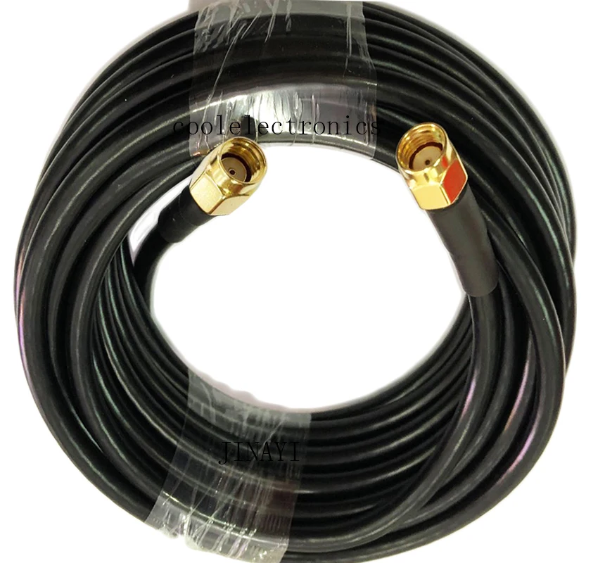 RP-SMA Male to male Plug Connector RF RG58 50-3 Coaxial Coax Pigtail cable 50cm 1m 2m 3m 5m 10m 15m 20m 30m | Обустройство дома
