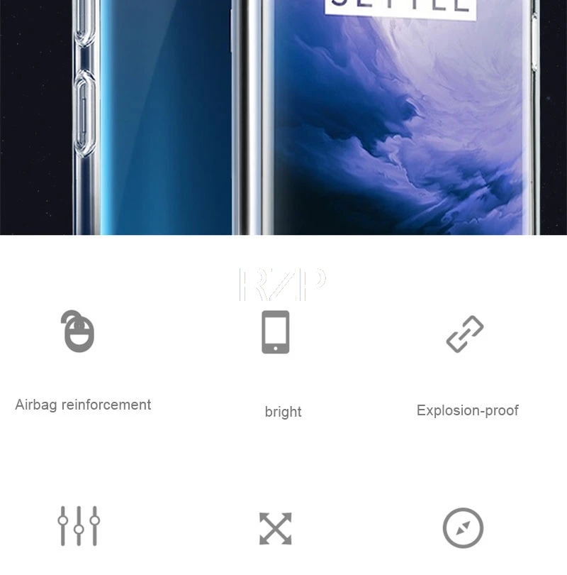 RZP металлизированный чехол для телефона для OnePlus 7 Pro 6 6T чехол один для OnePlus 6T 1+ 7 6 Pro Чехол Бампер Мягкий ТПУ силиконовый Coqa оболочка