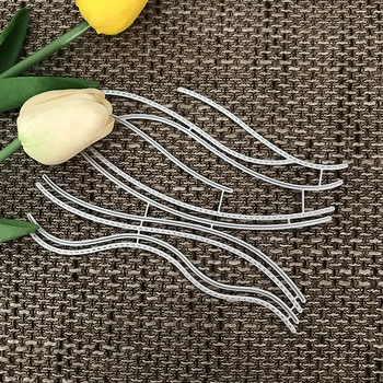 

Hill Cutter Line Metal Cutting Dies Stencils Scrapbooking Photo Album Paper Card Decor Christmas Gift Embossing Making Frame
