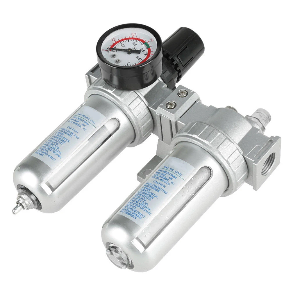 

G1/2 High Filter Regulator Oil Water Separator Trap Gauge Air Compressor