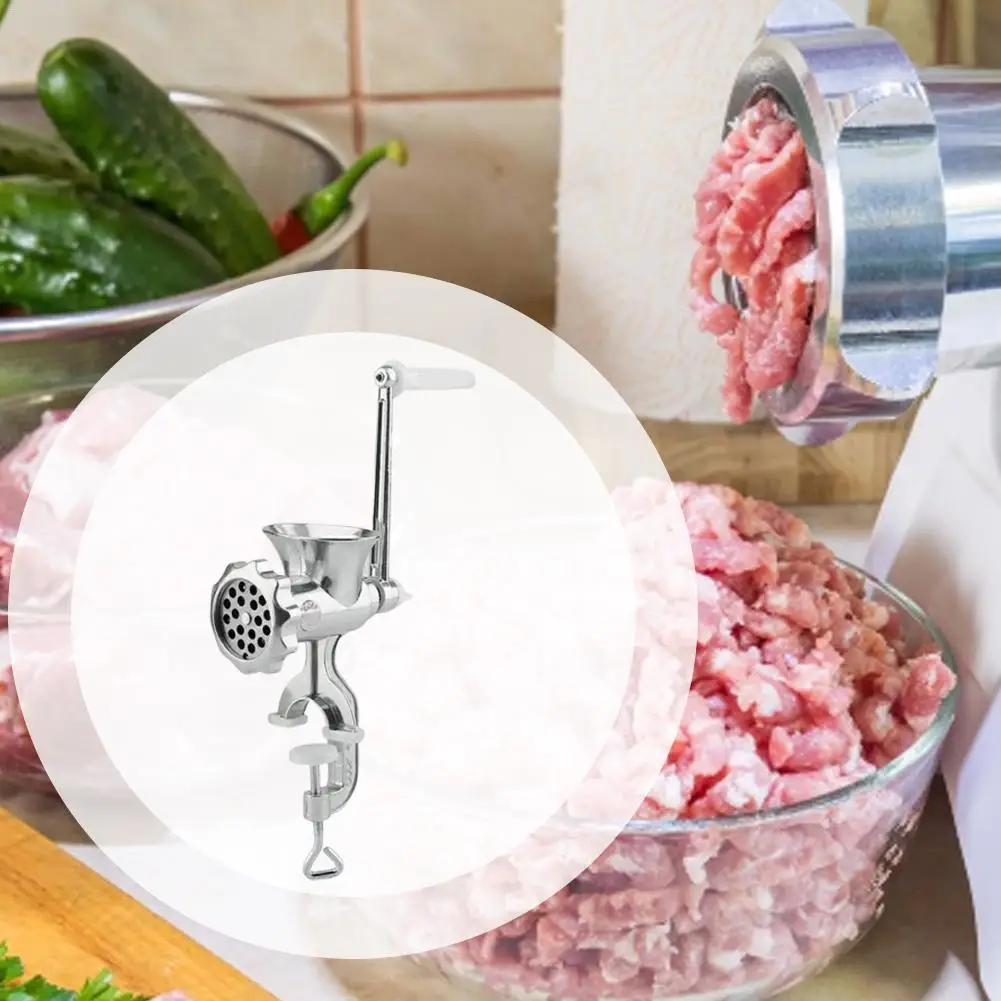 Ручной шлифовальный аппарат для мяса мясорубки металлическая Мясорубка алюминиевые штранг-прессования стабильный клипса бытовой шлифовальный станок Пособия по кулинарии инструменты для дома Кухня 30E