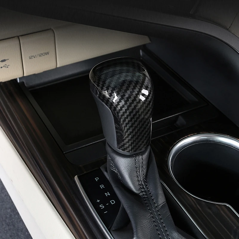 

Gear Shift Knob Trim Cover Cap Interior Accessories Frame Trim Cover Decoration For Toyota Avalon XX50 2019 ABS Chrome