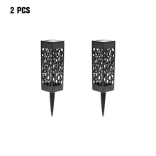 

2Pcs New Outdoor Waterproof Solar Light Hollow Lawn Light Creative LED Control Sunlight Street Lamp Garden Decorative Lights