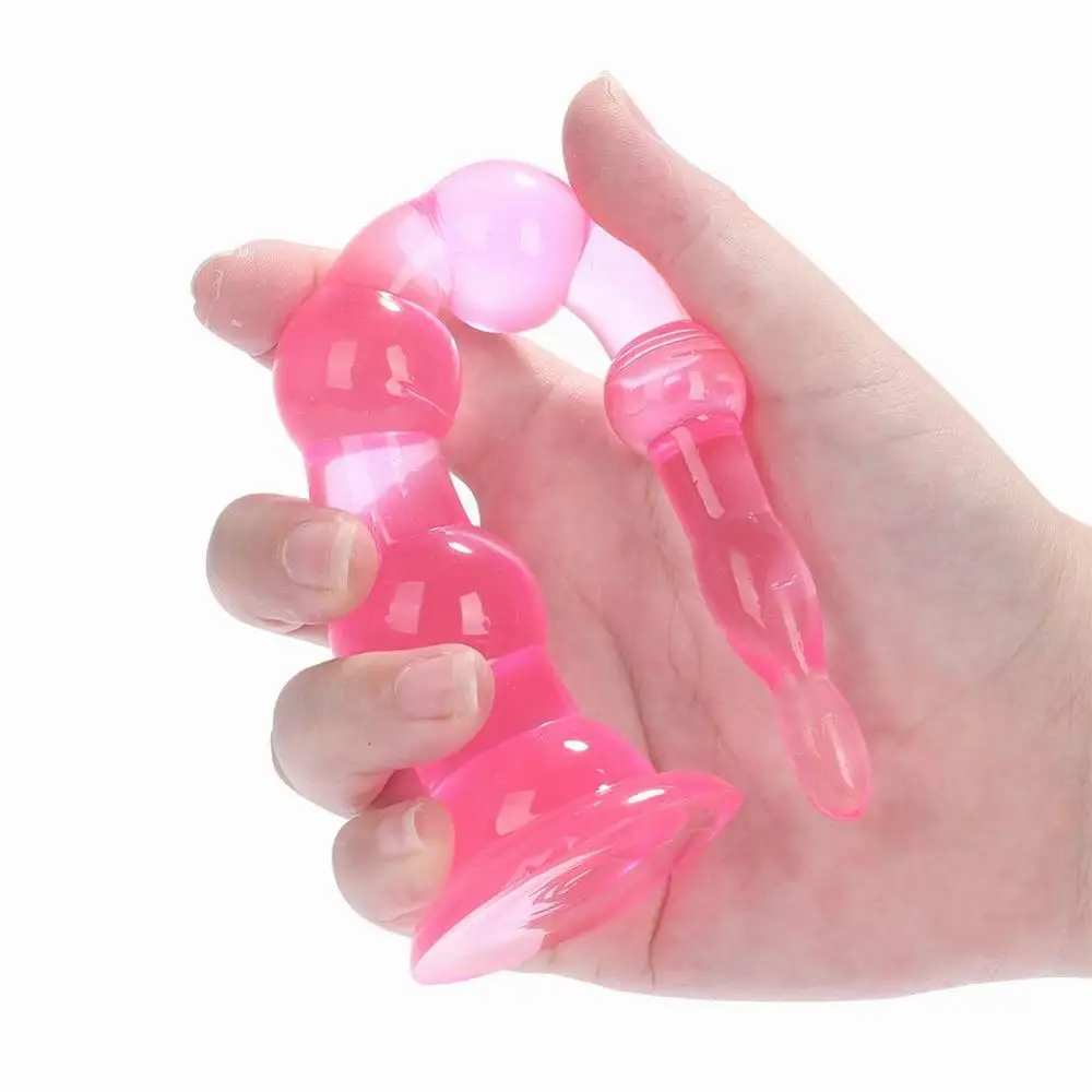Anal Beads Jelly Anal Plug Butt Plug G-spot Prostate Massager Silicone Adult Sex Toys For Woman Men Gay Erotic Products
