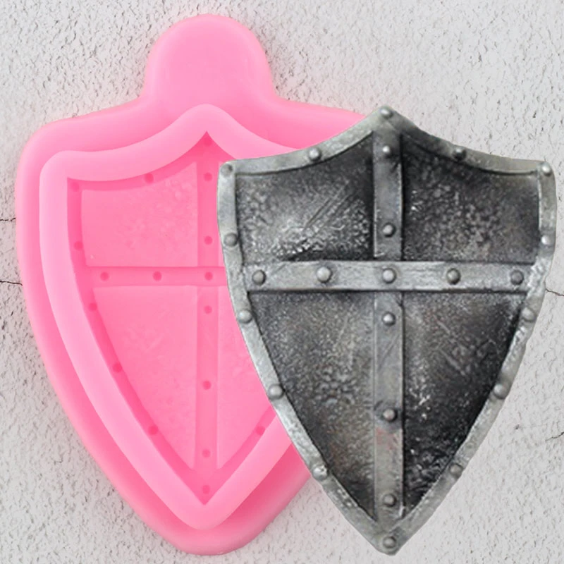 Moules 3d En Silicone Pour Gateaux Bouclier De Bataille De Chevalier Bordure De Gateau D Anniversaire Pour Bebe Moule A Fondant Outils De Decoration De Gateaux Moules A Bonbons Et A Chocolat Moules 3d En Silicone Pour Gateaux Bouclier De Bataille De Chevalier Bordure De Gateau D Anniversaire Pour Bebe Moule A Fondant Outils De Decoration De Gateaux Moules A Bonbons Et A Chocolat