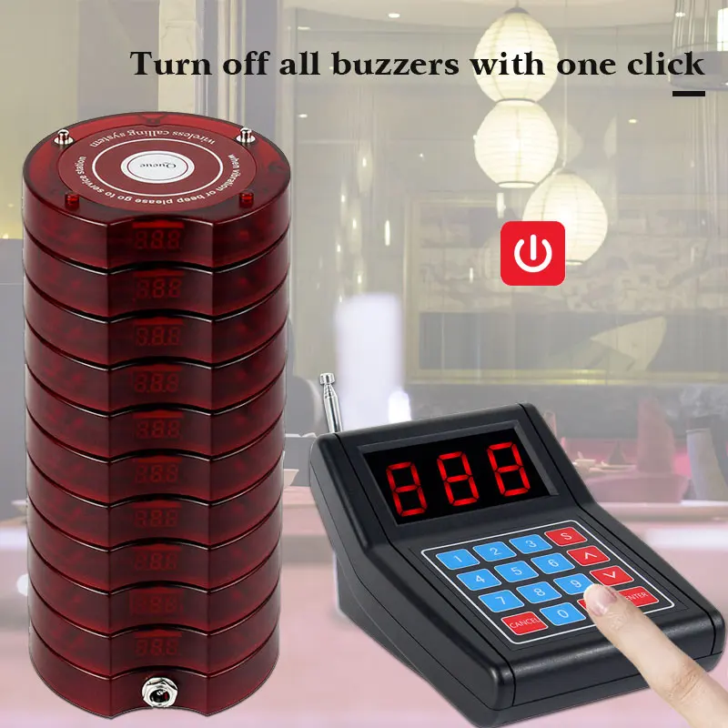 Retekess SU 668 ресторан пейджер с 10 пейджеры Buzzers Max 999 Beepers для еды грузовик клиника