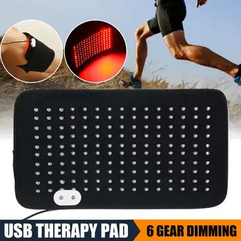 

Knee LED Light Therapy Pads Arm Support Thermal Heat Therapy Wrap Hot Compress Knee Massager for Cramps Arthritis Pain Relief