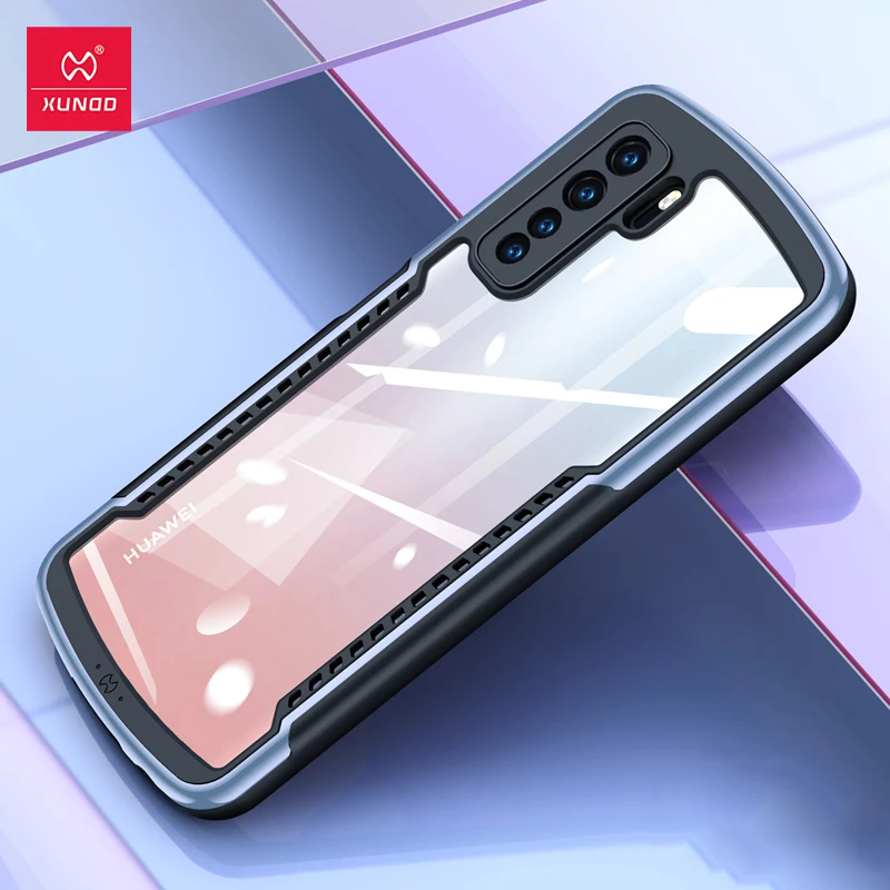 Чехол Xundd для Huawei P40 Lite 5G 2020 противоударный защитный чехол прозрачный корпус