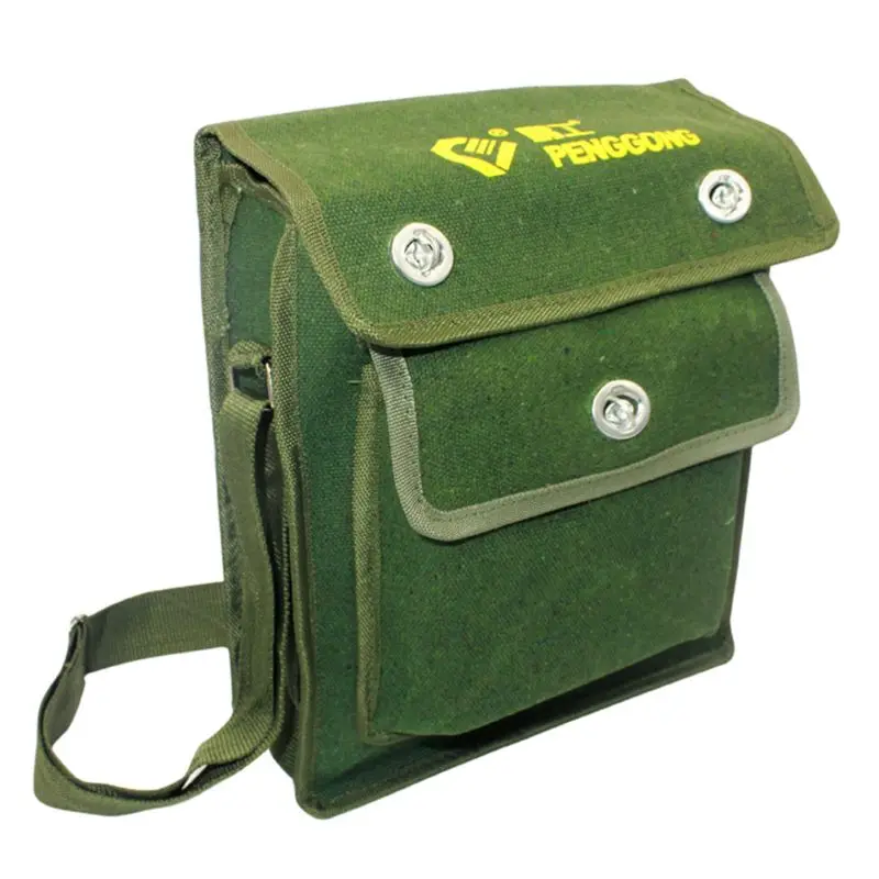 

Hardware Toolkit Shoulder Bag Waterproof Oxford Cloth Multi Organize Pockets Storage Pouch Portable Electrician Worker Accessory