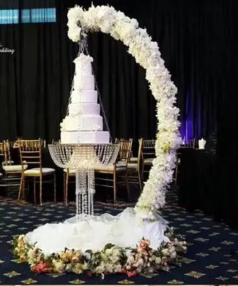 Hanging cake swing wedding moon arch decoration
