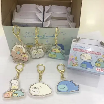 

IVYYE 6PCS/Set Sumikko Gurashi Anime Acrylic Key Chains Cartoon Keyring Keychain Pendant Keyholder Unisex Birthday Gift NEW