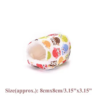 

Warm Soft Comfortable Pet Nest House Small Animals Sleeper Animal Cave For Hamster Squirrel Guinea Pig Rodents Cages