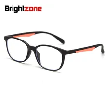 Brightzone Tr90 близорукий Рамка Рецепт; очки для мужчин и женщин компьютер прозрачный оптический анти голубой свет очки для зрения