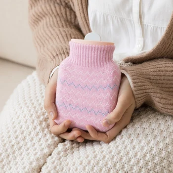 

320ml Warm Protective Heat Preservation Cover Safe Hot Water Bottle Removable Knitted Cold-proof Washable For Winter