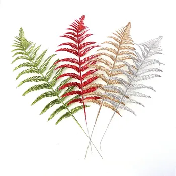 

Decoration Accessories Christmas Tree Plug-in Golden Onion Powder Persian Leaf Imitation Fake Leaf Home Decoration Diy Chrismas