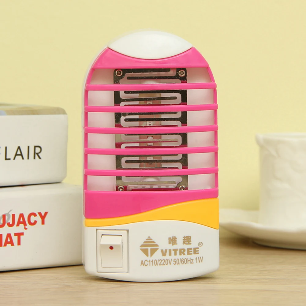 Mini Electronic LED Mosquito Killer Lamp Fly Pest Bug Insect Zapper Night Lamp Killer Non-toxic Eco-friendly Mosquito Trap Light