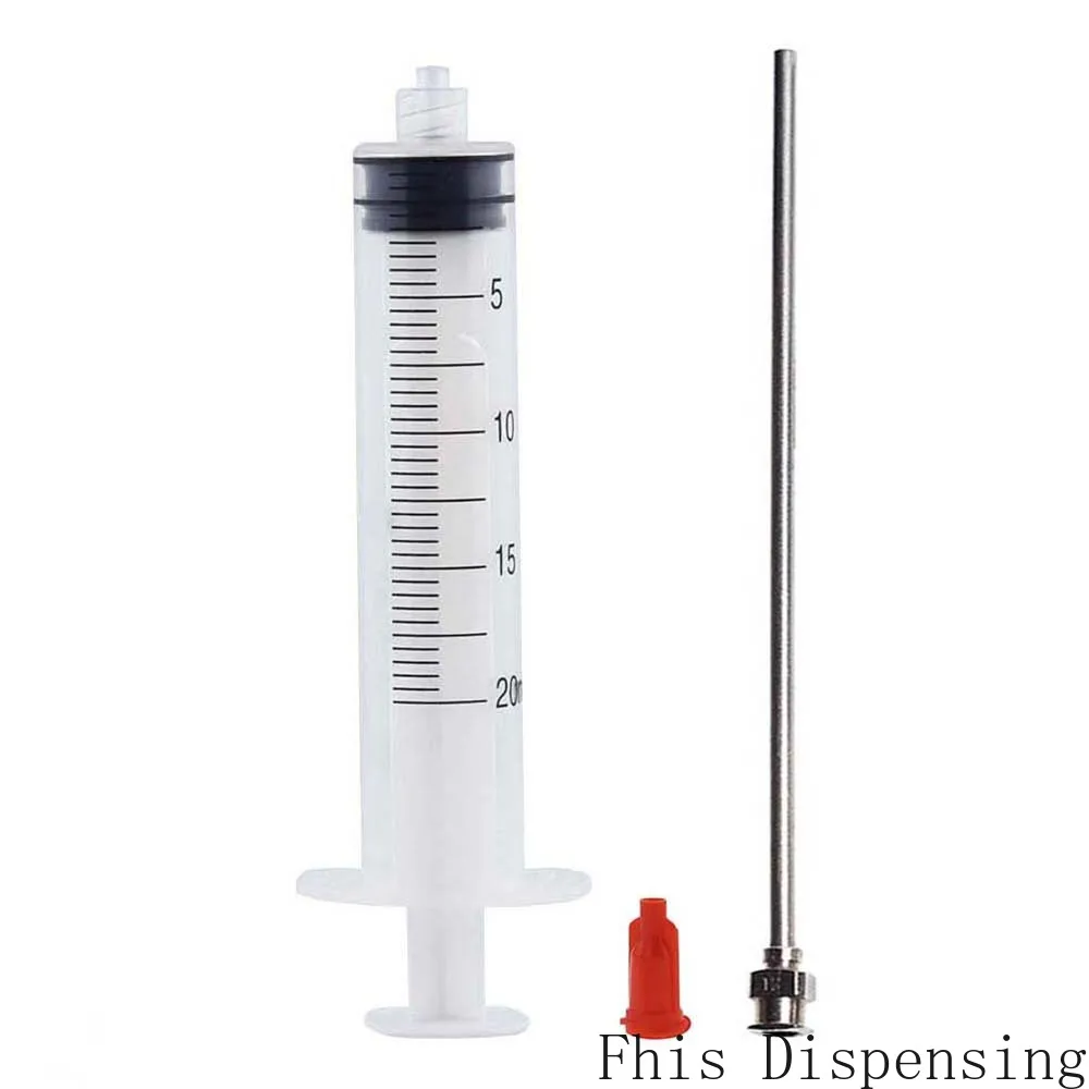 20ml 20cc Syringe and 12G Stainless Steel Blunt Tip Needle Length 13cm Cap Pack of 2|Power Tool Accessories| - AliExpress