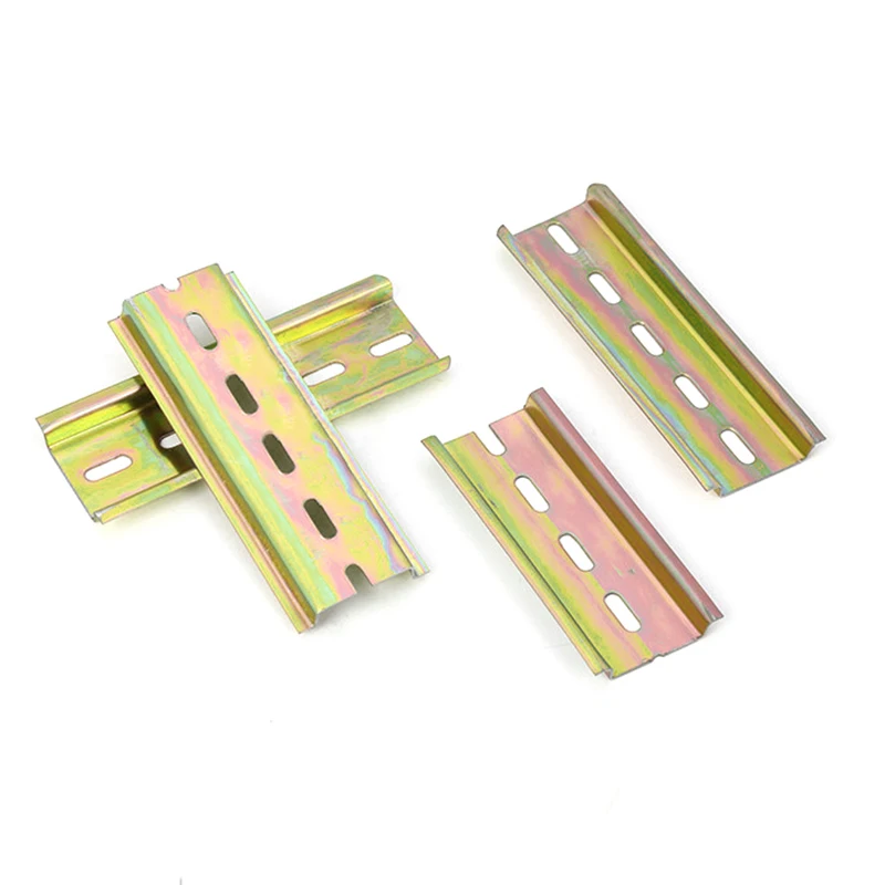 Din Rail Terminal Block Universal Thickness Din Rail Guide Slotted 4/8/10/15/20/25/30cm for C45 Circuit Breaker AC Contactor
