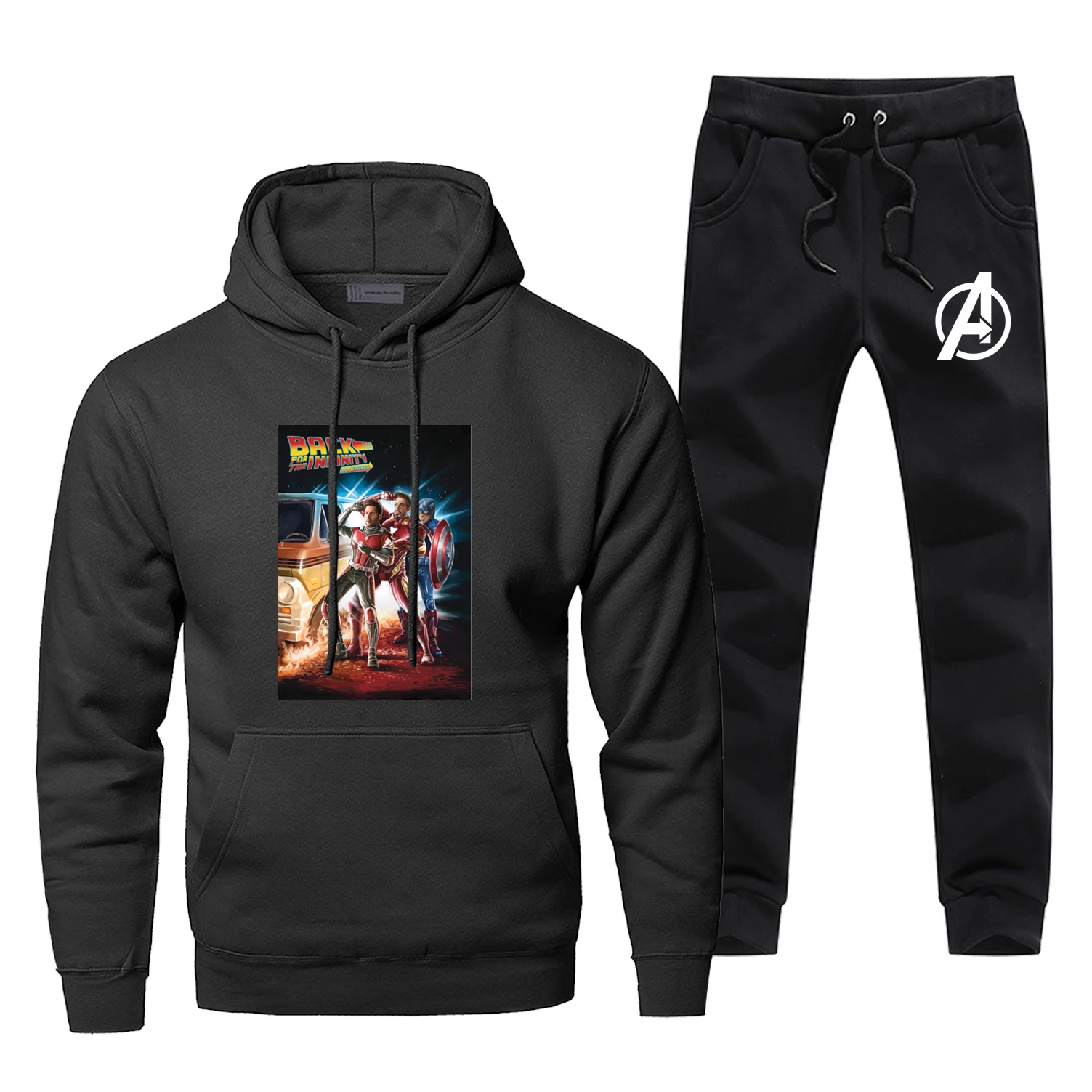 

Back For The Infinity Stones Hoodie Pants Set Men Sweatshirt Male Hoodies Sweatshirt Mens Sets 2 Piece Pant Hoody Superhero Coat