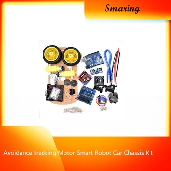 

Official smarian Avoidance tracking Motor Smart Robot Car Chassis Kit Speed Encoder Battery Box 2WD Ultrasonic module