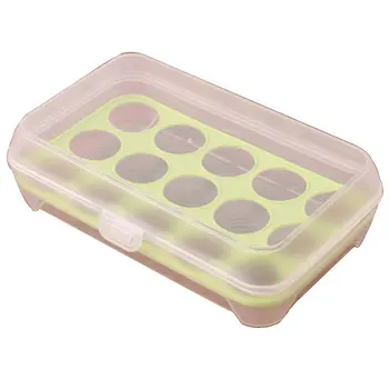 

15 Grids Egg Holder Box Kitchen Storage Box Portable Eggs Container Fresh Eggs Carrier Case for Hiking Outdoor Camping