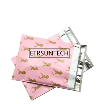 

1000pcs Creative Christmas Poly Mailer Adhesive Envelopes Bags Bolsa Mailing Gift Packaging Bags Xmas Elk Present Pouches