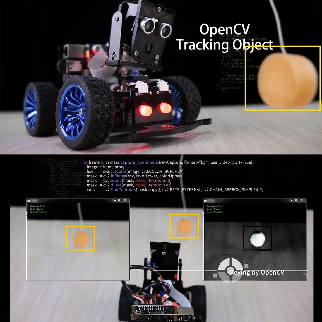 Adeept Mars Rover PiCar B WiFi умный робот автомобильный комплект с распознаванием речи OpenCV