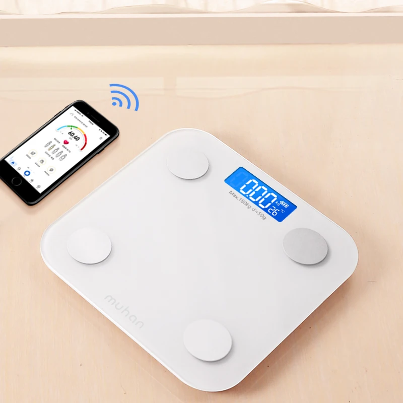 

Smart Body Fat Scale Bathroom Scale Floor Digital Scale BMI Balanc Connection Phone Bluetooth APP Electronic Body Weight Scale