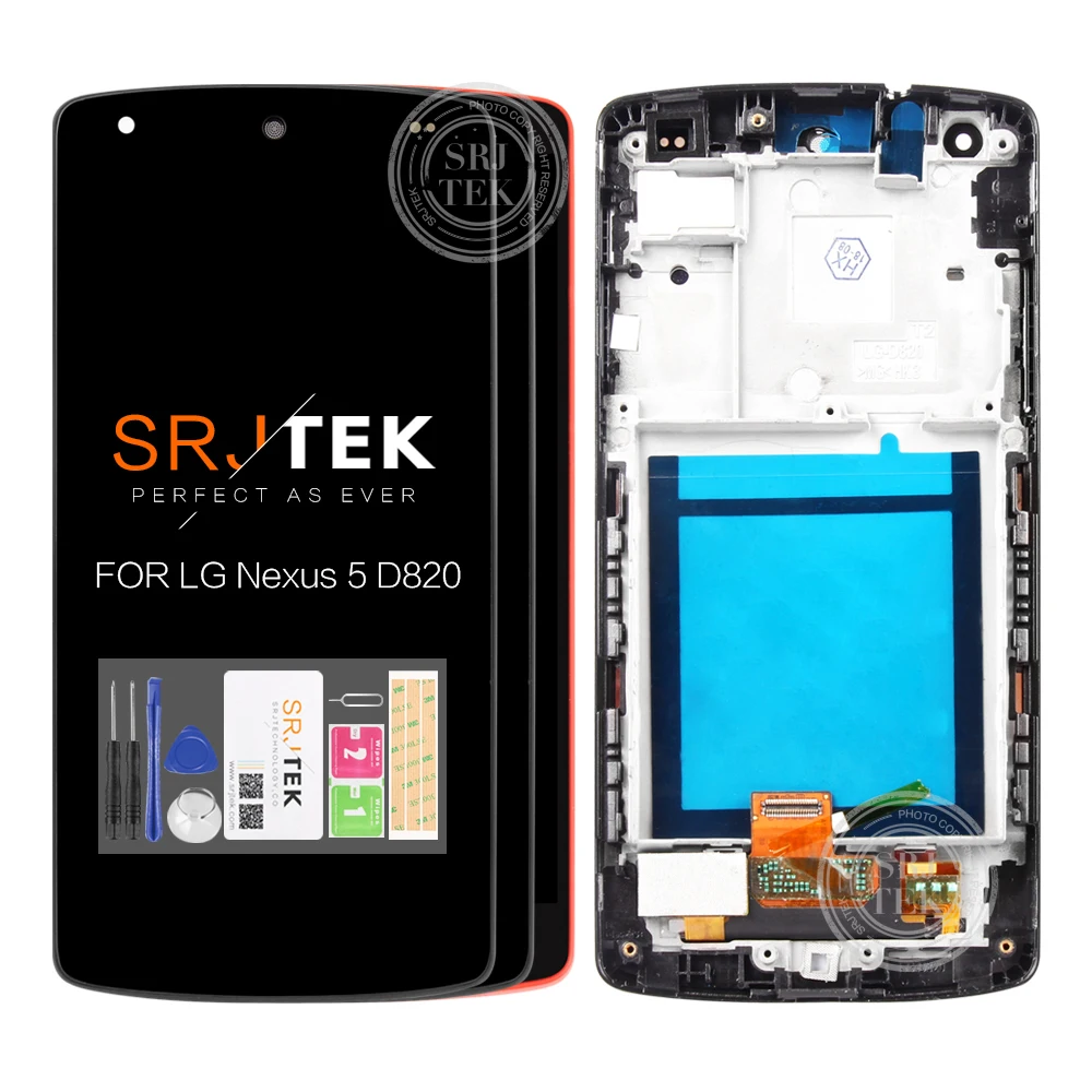 

Original 4.95" IPS for LG Nexus 5 LCD Display Touch Screen Digitizer Assembly Replacement for Nexus5 D820 D821 LCD Screen