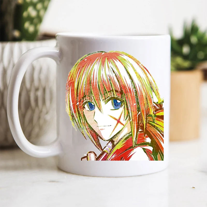 Мультяшная керамическая кофейная кружка Rurouni Kenshin креативная чашка для завтрака