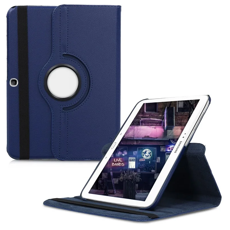Вращающийся на 360 градусов чехол из искусственной кожи для Samsung Galaxy Tab 3 10 1 GT P5200 P5210