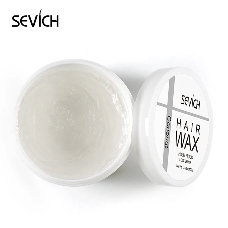 Sevich 100g Hair Hold Hair Gel Wax For Men 4 Type Refreshing and Long lasting Hair Balsam Hair Wax For Hair Styling Edge Control - Color: coconut