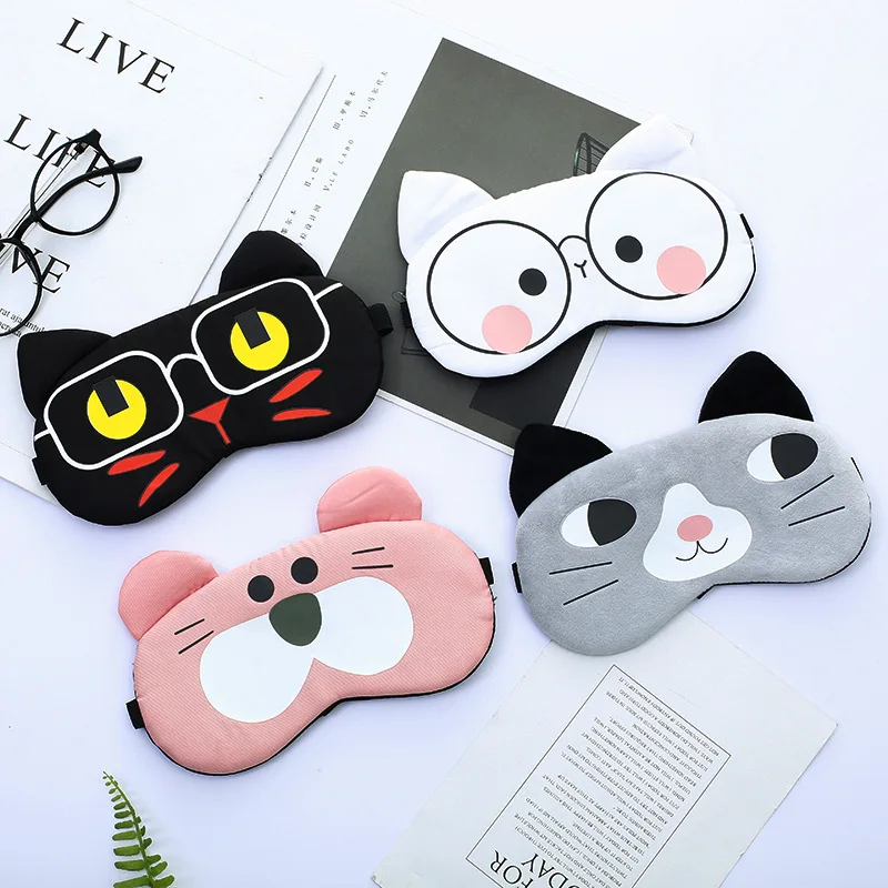 Cat Children Sleep Cute Night Kids Mask Sort Cotton Blindfold Dream