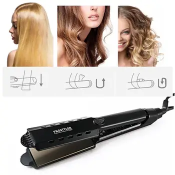 

Steam Hair Straightener Hair Curler Ceramics Fashion Major for SHINON Straighten Salon Stylist Flat Iron Beauty
