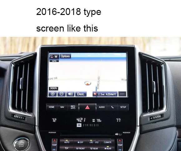Lsrtw2017 экран для автомобильной навигации, Защитная пленка для toyota land curiser 2012 2013 LC200 - Название цвета: screen type 1