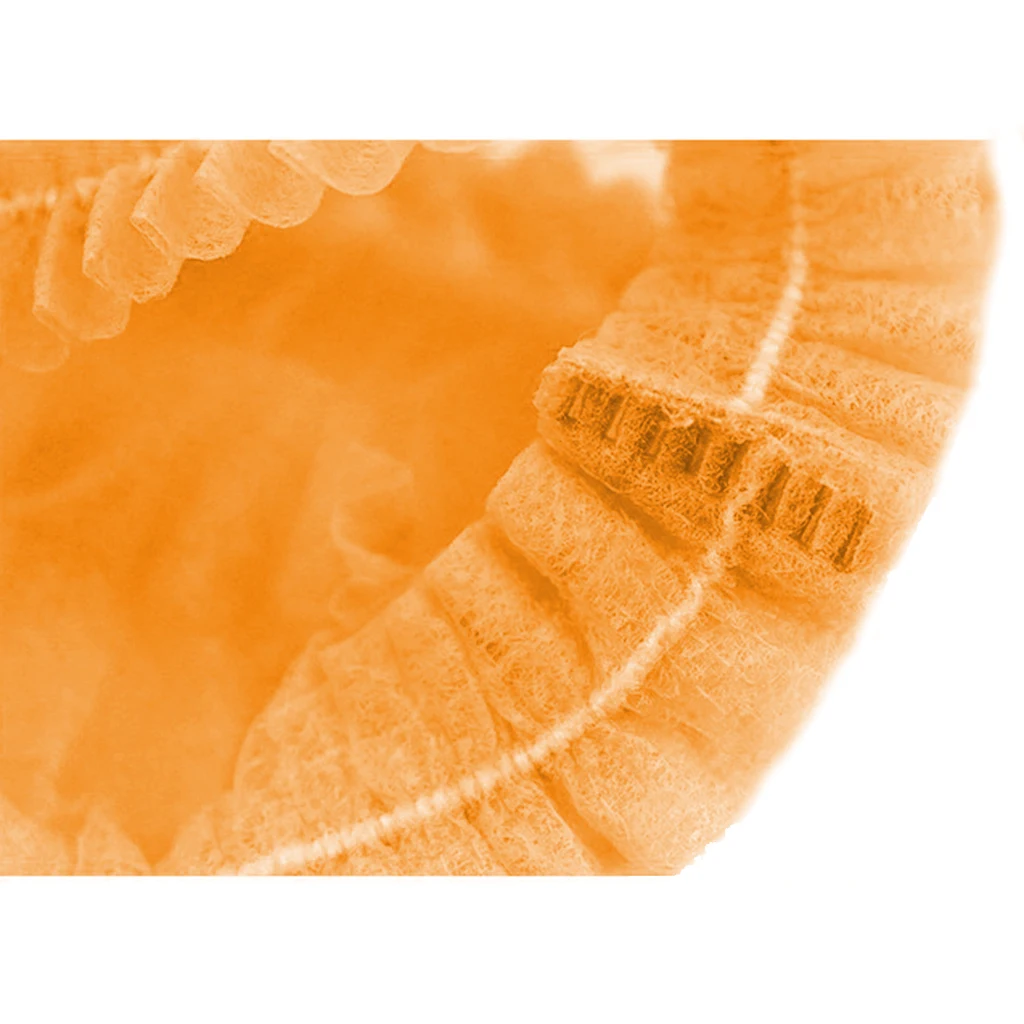 100x Disposable Mob Cap Non Woven Anti Dust Hat Head Cover Food Catering Kitchen Disposable Hair Net Cap